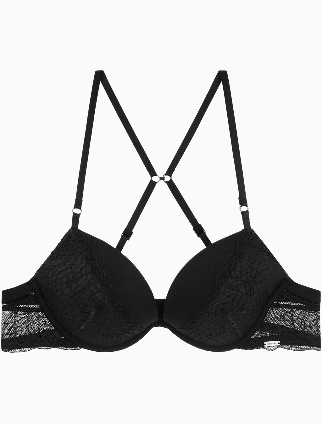 Buy 여성 CK 블랙 지오 레이스 AF 푸쉬업 브라 in color BLACK
