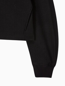 Buy 여성 오버사이즈 스쿠바 집 보머 자켓 in color BLACK