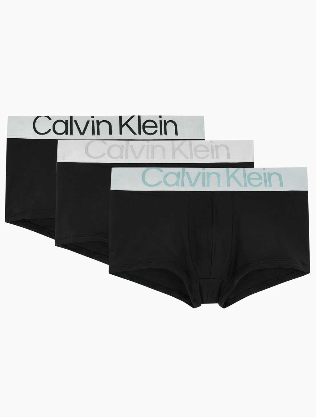 Buy 남성 CK 리컨시더드 스틸 마이크로 로우라이즈 드로즈 3PK in color BLACK