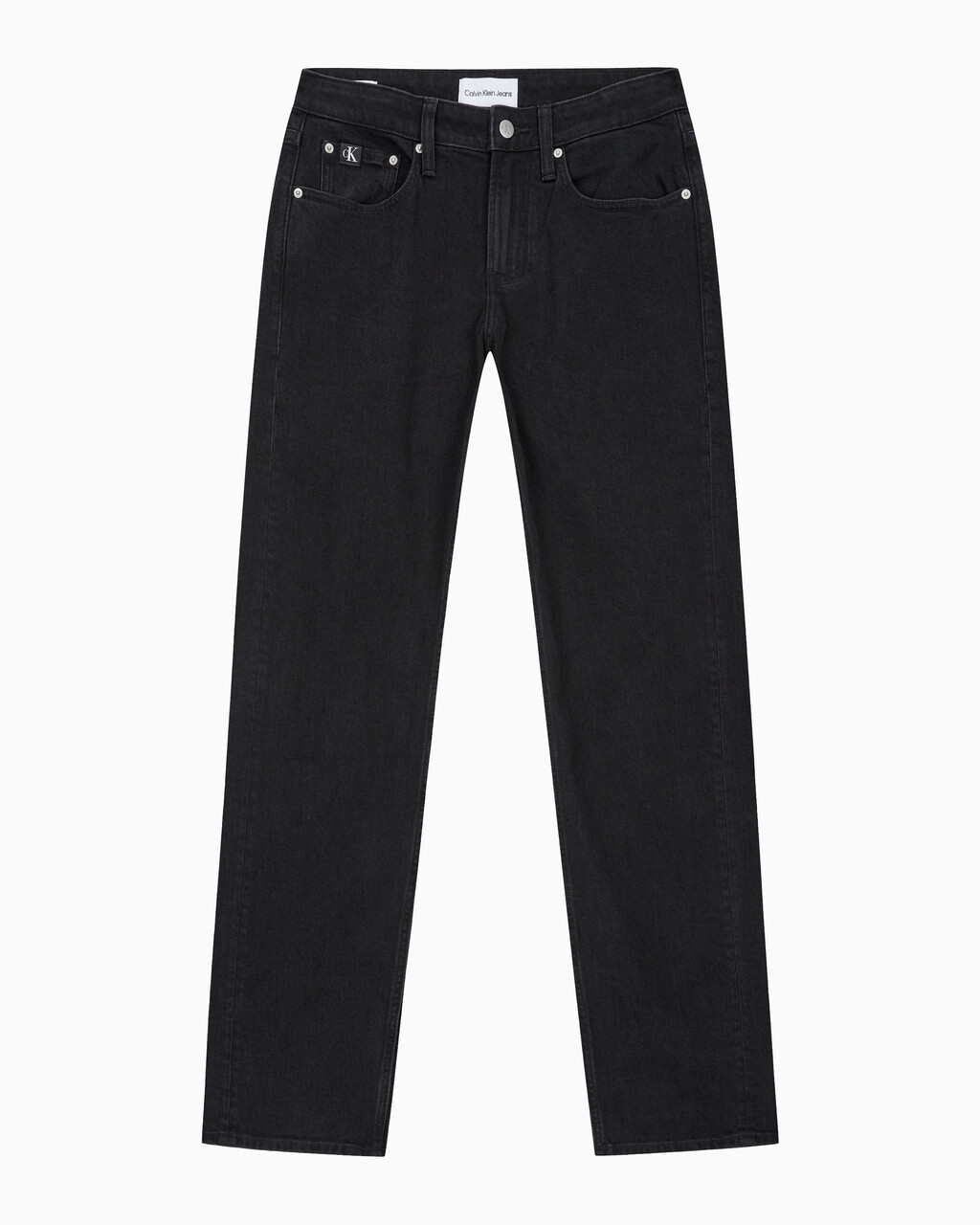 Buy 남성 블랙 90s 스트레이트핏 데님 in color WASHED BLACK LOGO LACE