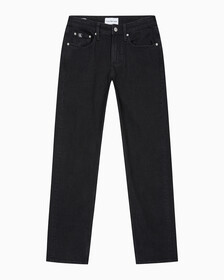 Buy 남성 블랙 90s 스트레이트핏 데님 in color WASHED BLACK LOGO LACE