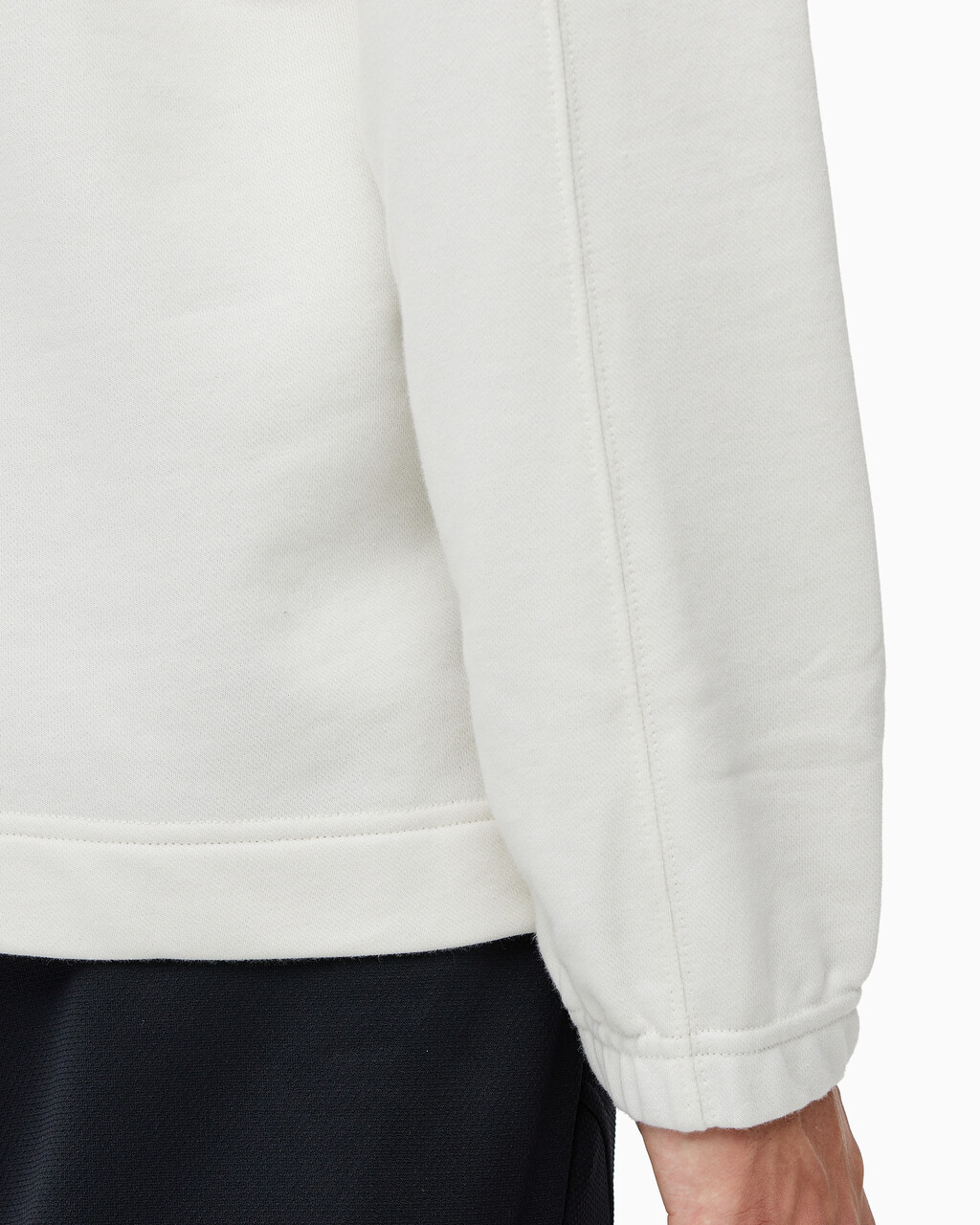 Buy 남성 릴렉스 핏 에센셜 스웻셔츠 in color WHITE