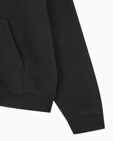 Buy 남녀공용 릴렉스핏 모노그램 집업 후디 in color CK BLACK