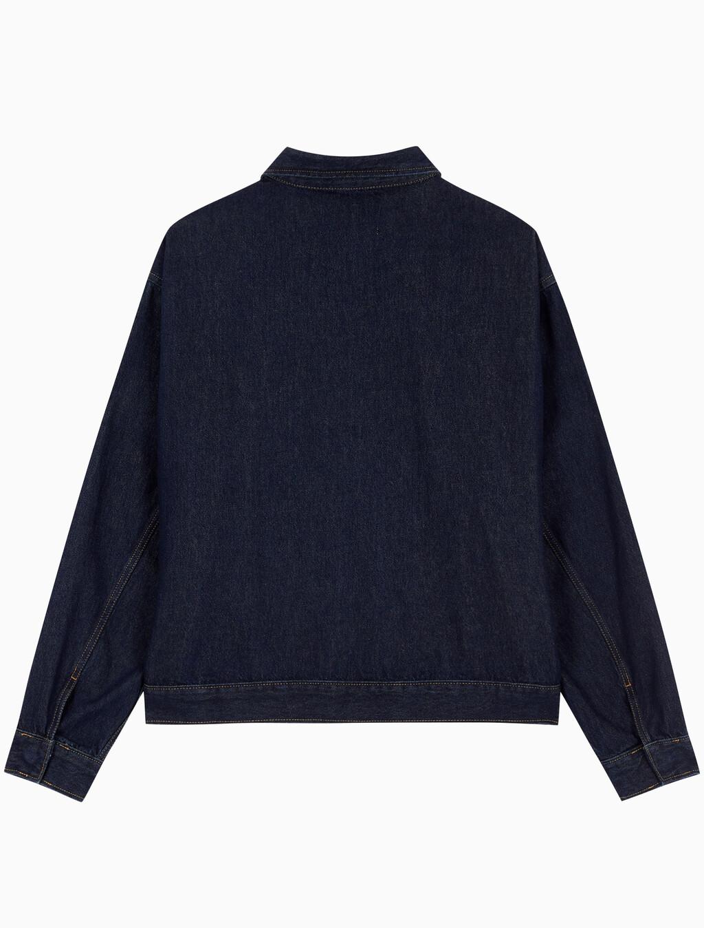Buy 남성 릴렉스핏 데님 블루종 집업 자켓 in color RINSE BLUE