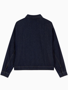 Buy 남성 릴렉스핏 데님 블루종 집업 자켓 in color RINSE BLUE