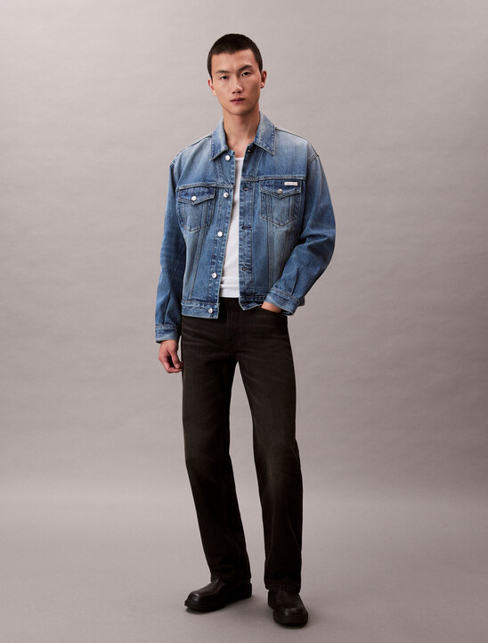 남성 90's 스트레이트핏 블랙 37.5 데님