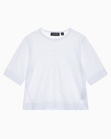 Buy 여성 박시 핏 에센셜 기능성 반팔 티셔츠 in color BRIGHT WHITE