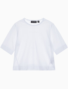 Buy 여성 박시 핏 에센셜 기능성 반팔 티셔츠 in color BRIGHT WHITE