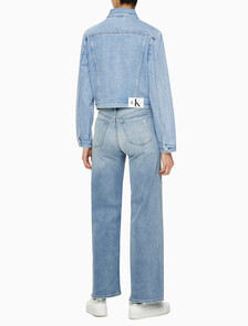 Buy 여성 크롭 90'S 데님 자켓 in color CHALKY BLUE