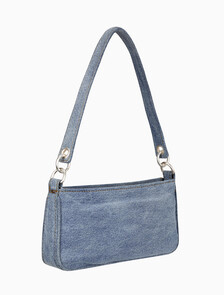 Buy 여성 로고 데님 크로스오버 스트랩 숄더백 in color DENIM