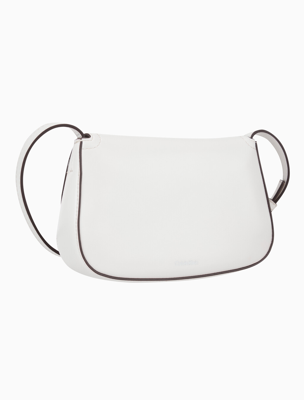 Buy 여성 하드웨어 모노그램 플랩 카메라 백 in color White Alyssum