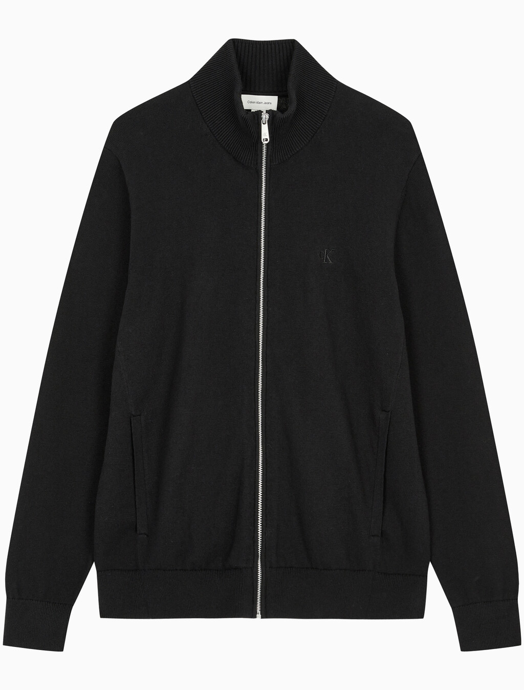 Buy 남성 에센셜 스웨터 가디건 in color CK BLACK
