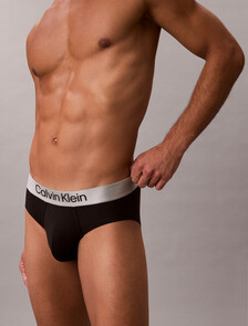 Buy 남성 브러시드 마이크로파이버 스트레치 힙브리프 in color BLACK