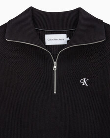 Buy 남성 하프 집업 풀오버 스웨터 in color CK BLACK
