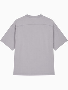 Buy 남성 릴렉스핏 저지 워시 반팔 티셔츠 in color LILAC GRAY