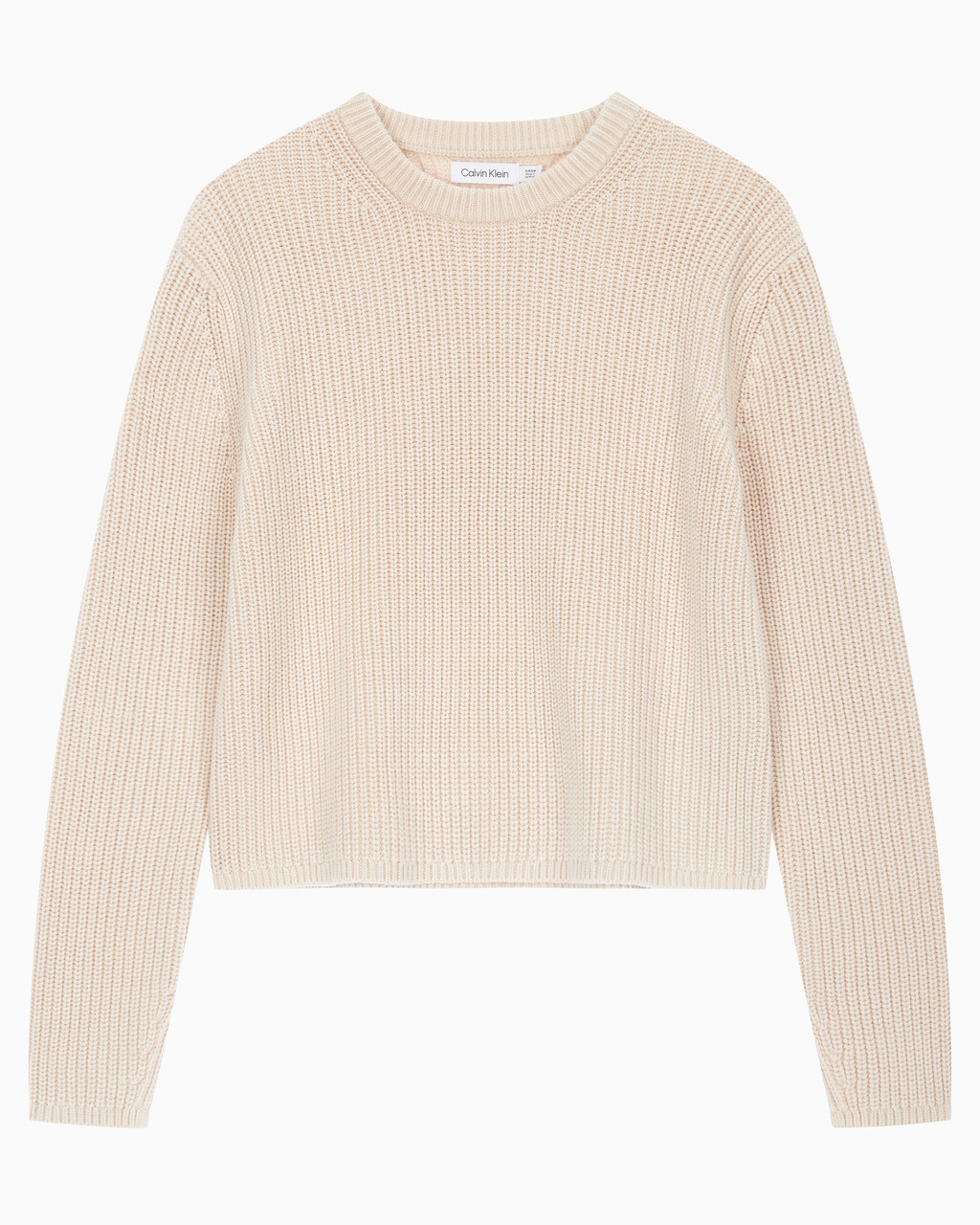 Buy 여성 롱슬리브 라운드넥 스웨터 in color Neutral Tan-231ABZ