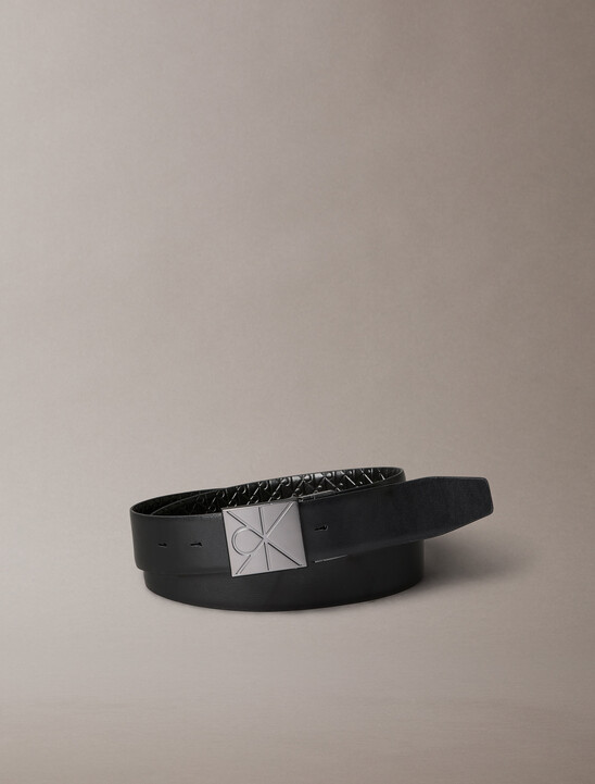 남성 엠블럼 플라크 벨트 35mm