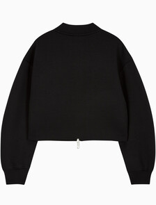 Buy 여성 오버사이즈 스쿠바 집 보머 자켓 in color BLACK