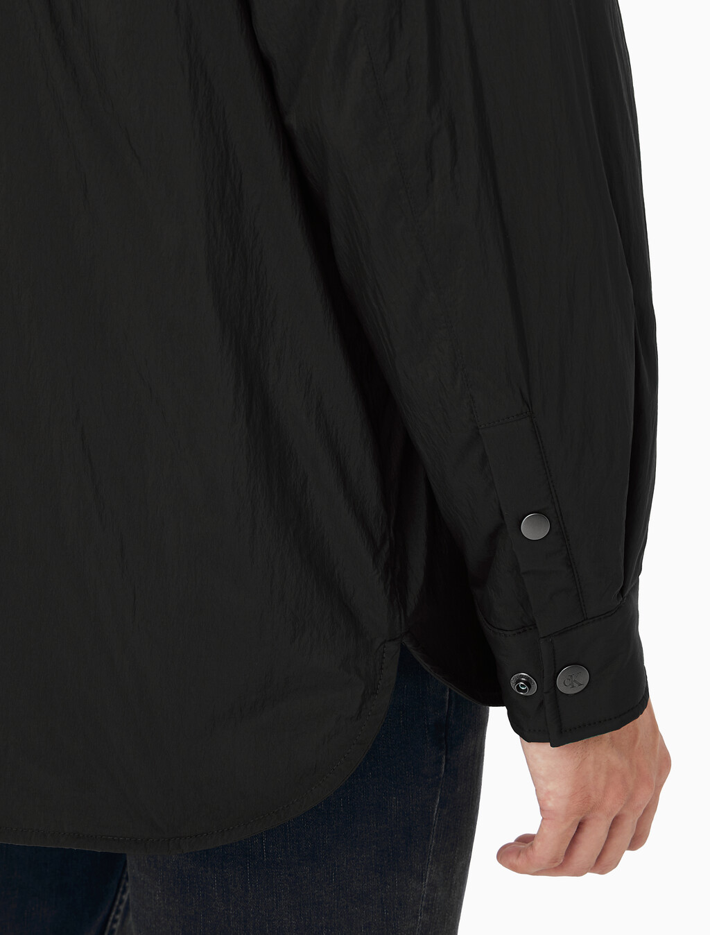 Buy 남성 패디드 셔츠 자켓 in color BLACK