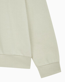 Buy 남성 롱슬리브 스텐실로고 테리 크루넥 스웻셔츠 in color BEIGE