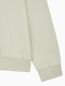Buy 남성 롱슬리브 스텐실로고 테리 크루넥 스웻셔츠 in color BEIGE