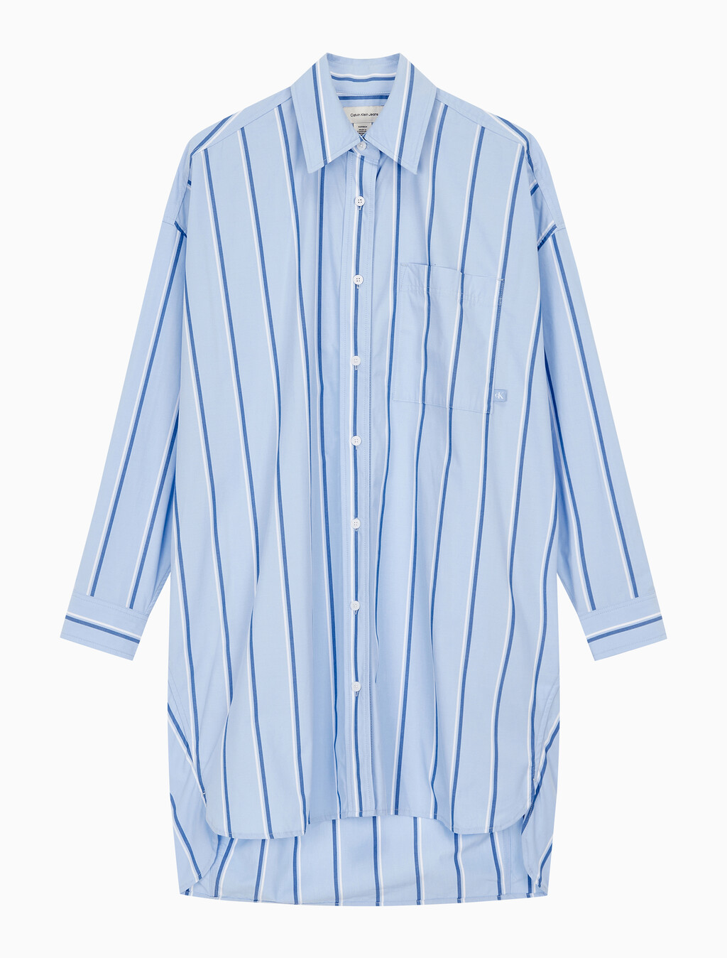 Buy 여성 스트라이프 셔츠 드레스 in color CHAMBRAY BLUE