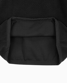 Buy 남성 릴랙스핏 쉐르파 후디 in color BLACK
