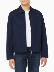 Buy 남성 코튼 도비 블루종 자켓 in color DARK SAPPHIRE