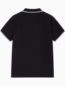 Buy 남성 슬림핏 폴로 반팔 티셔츠 in color CK BLACK