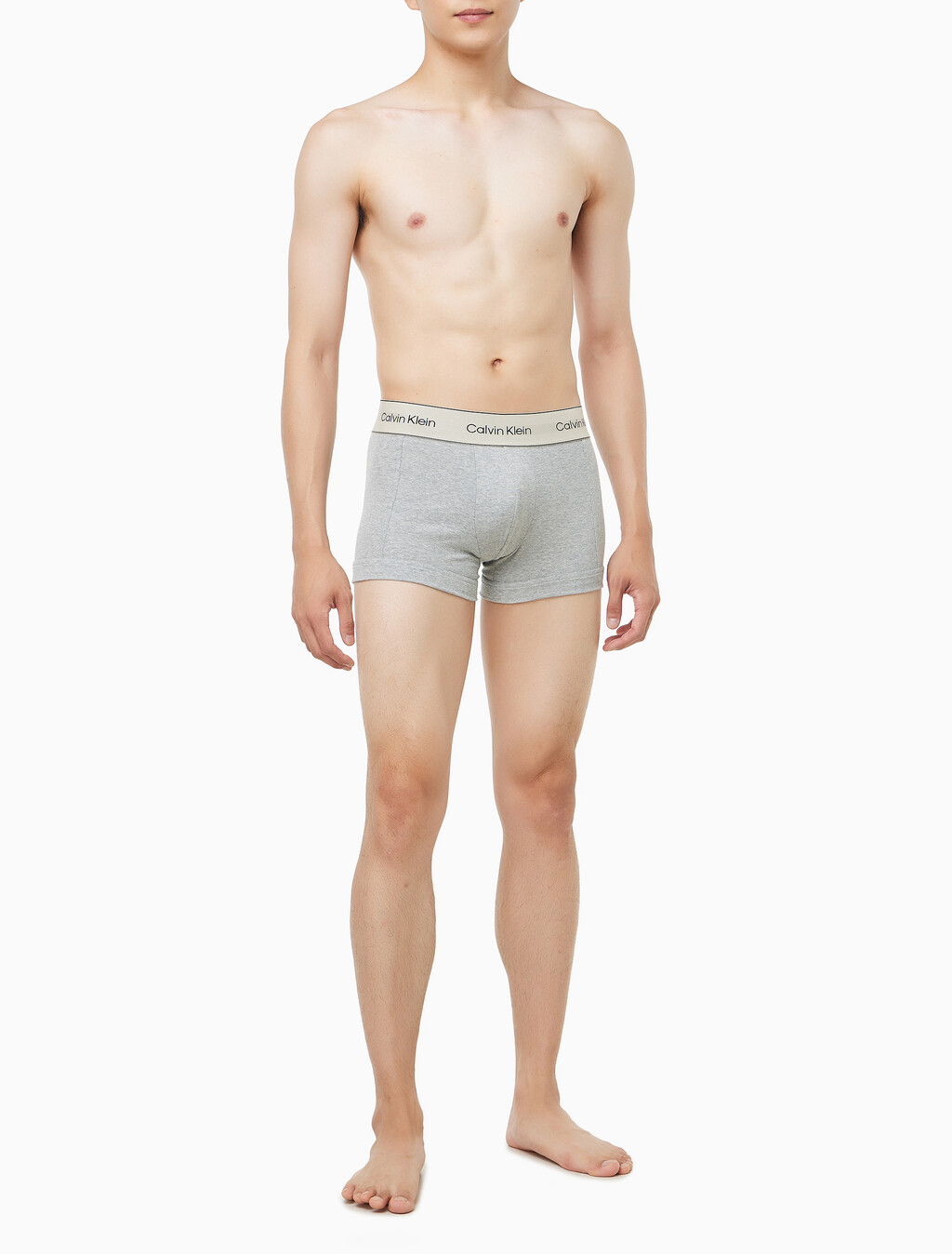 Buy 남성 피마 코튼 3PK 트렁크 in color Beige / Grey / White