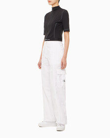 Buy 여성 소프트터치 화이트 카고 팬츠 in color BRIGHT WHITE