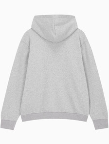 Buy 남성 아카이브 로고 플리스 후드 집업 in color GREY HEATHER