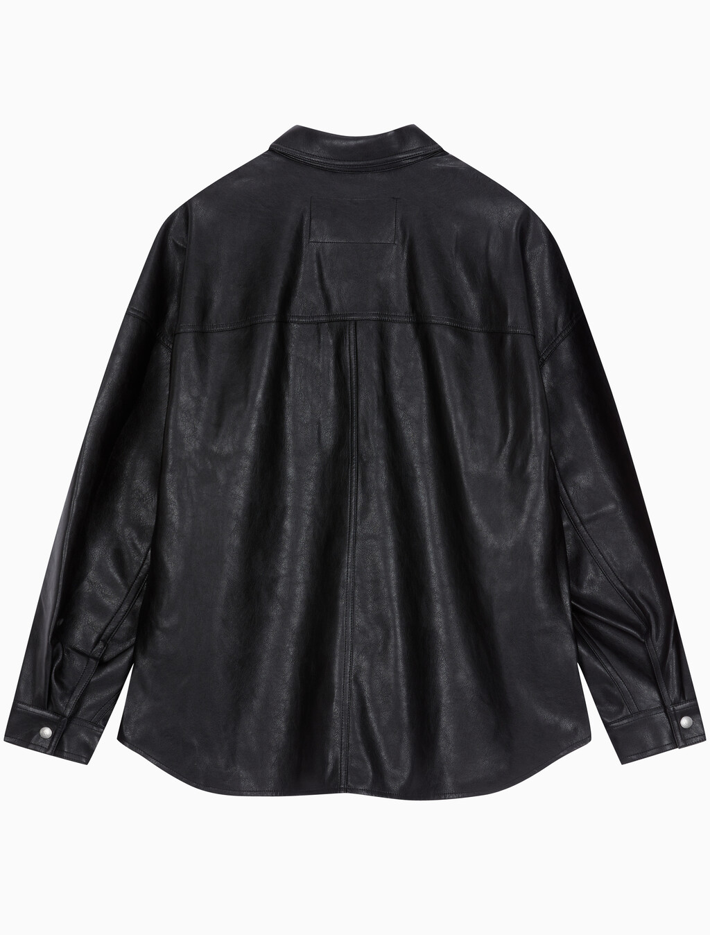Buy 남성 릴렉스핏 매트 오버 셔츠 in color CK BLACK