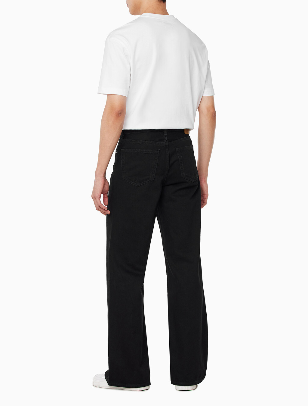 Buy 남성 와이드핏 CK 클래식 블랙 데님 in color BLACK