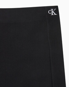 Buy 여성 백 지퍼 디테일 니트 스커트 in color CK BLACK