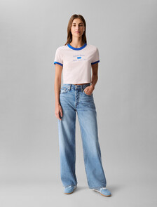 Buy 여성 와이드핏 라이트블루 텐셀 데님 in color BLUE LYLE