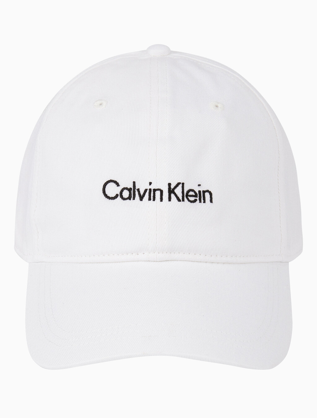 Buy 남녀공용 CKJ 타이틀케이스 로고 볼캡 in color BRIGHT WHITE