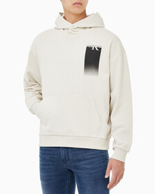 Buy 남성 릴렉스핏 멀티박스 그래픽 로고 후디 in color BLUR FLORAL_BLACK