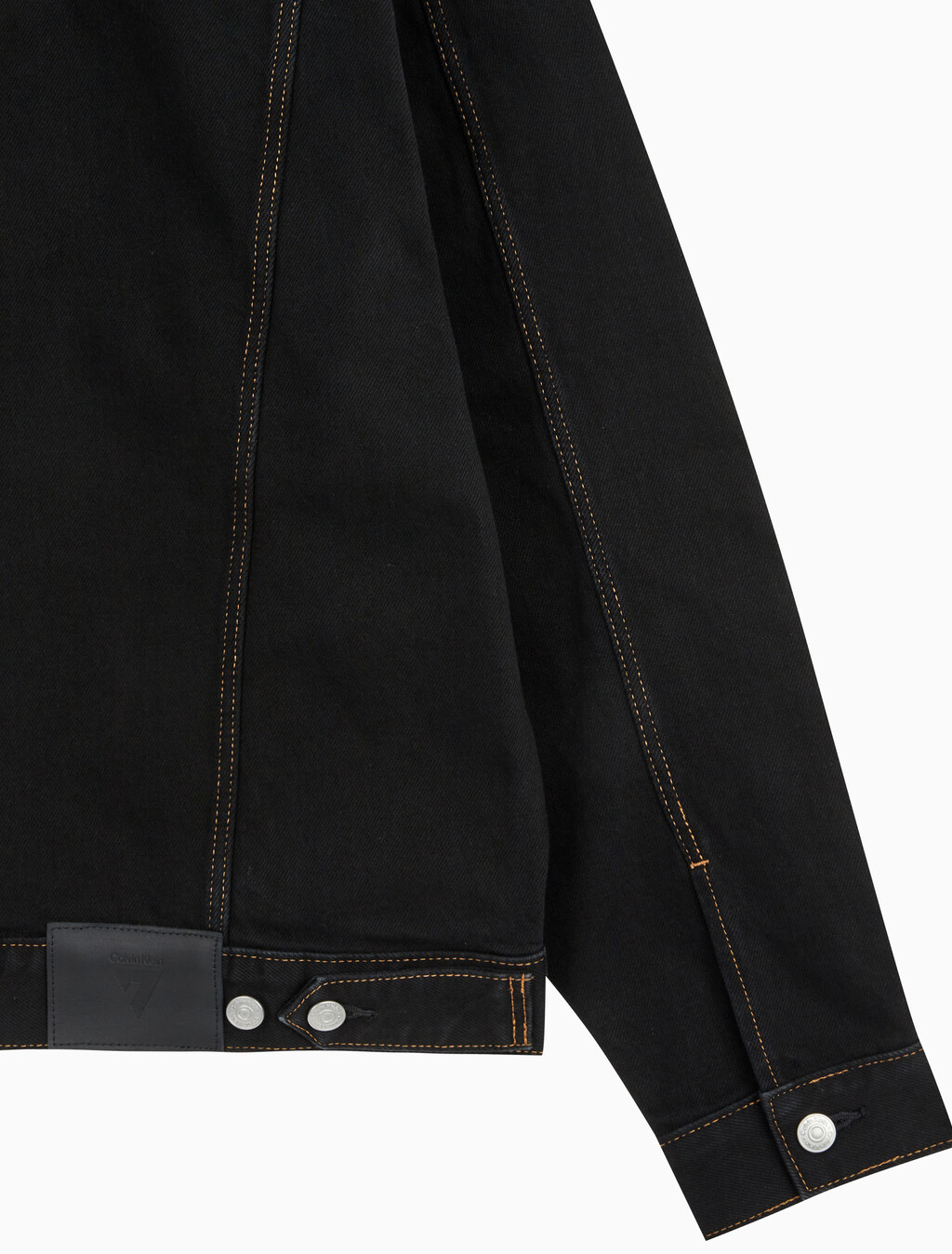 Buy [손흥민 캡슐] 남성 릴렉스 데님트러커 in color BLACK