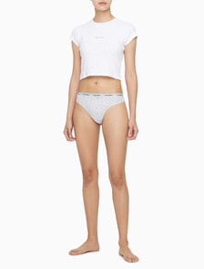 Buy 여성 CK 모던 레이스 하이레그 T팬티 in color LIGHT BLUE