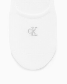 Buy 여성 콤드 코튼 로우컷 라이너 삭스 (블랙 1 PAIR) in color WHITE