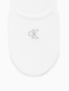 Buy 여성 콤드 코튼 로우컷 라이너 삭스 (블랙 1 PAIR) in color WHITE