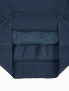 Buy 여성 아카이브 로고 플리스 후디 in color NAVY