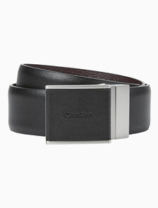 Buy 플라크 양면 벨트 35MM in color BLACK/DARK BROWN