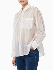 Buy 여성 릴렉스 셔츠 in color Sand White