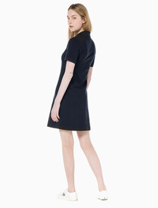 Buy 여성 CK 로고 폴로 반팔 원피스 in color NIGHT SKY