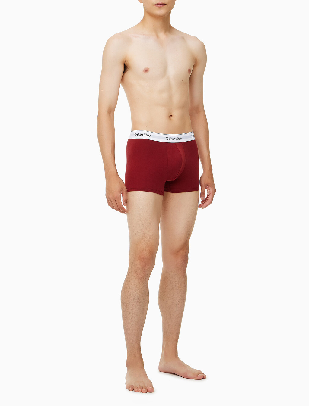 Buy 남성 모던 코튼 스트레치 드로즈 2PK in color BLACK/BURGUNDY