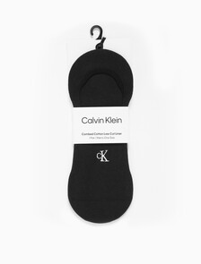 Buy 남성 콤드 코튼 로우컷 라이너 삭스 (화이트 1 PAIR) in color BLACK