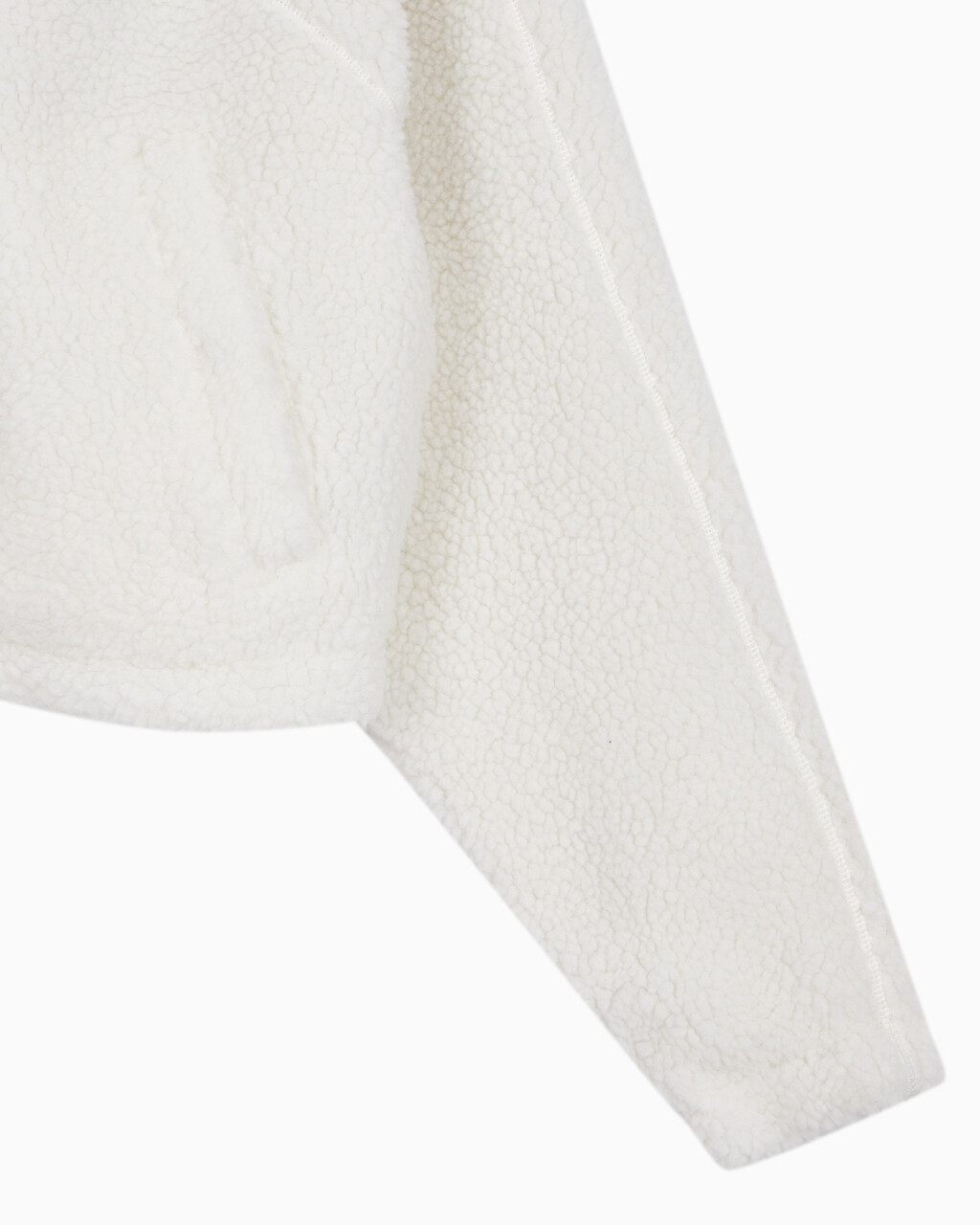 Buy 여성 크롭 쉐르파 자켓 in color WHITE