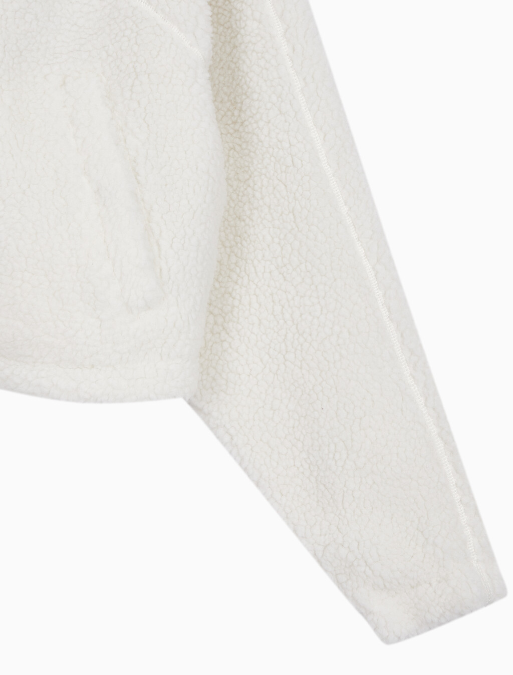 Buy 여성 크롭 쉐르파 자켓 in color WHITE